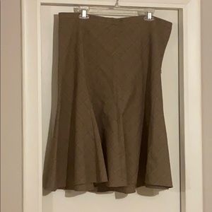 Brown Flare Skirt